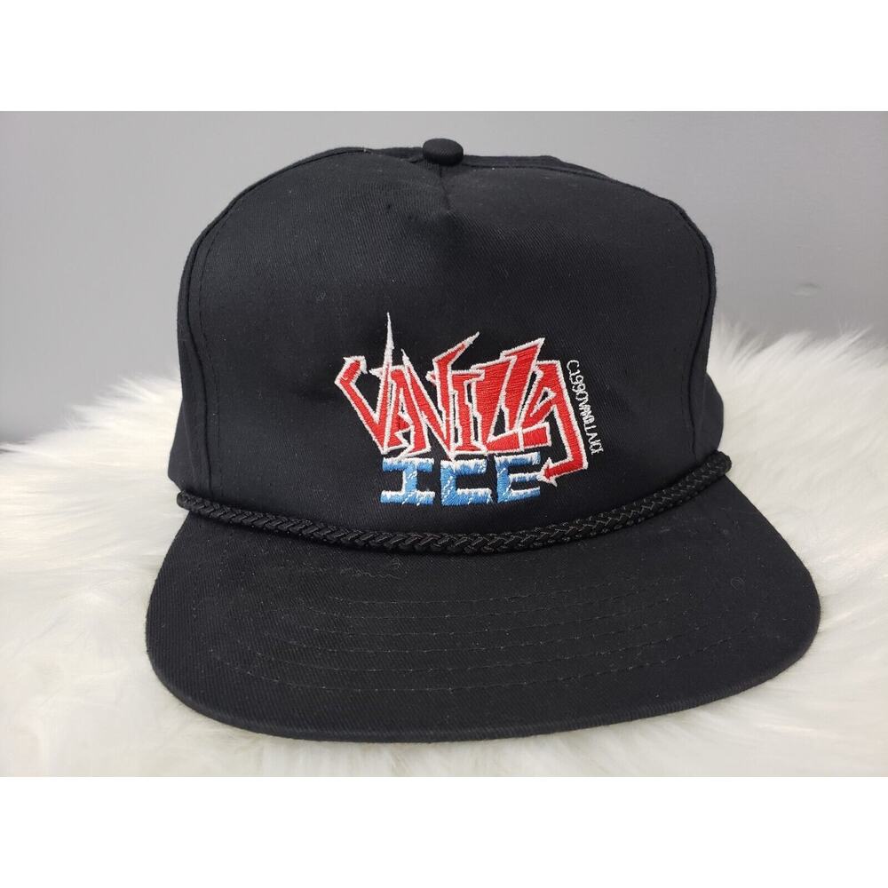Vintage Vanilla Ice Hat Snapback Retro 1990 Sportsmon Music Concert Rap 90s